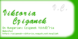 viktoria cziganek business card